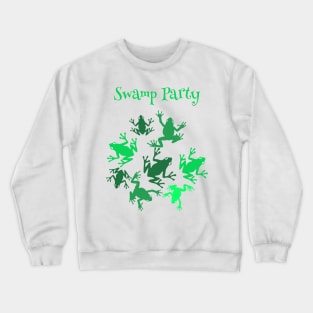 Frogs Swamp Party Crewneck Sweatshirt